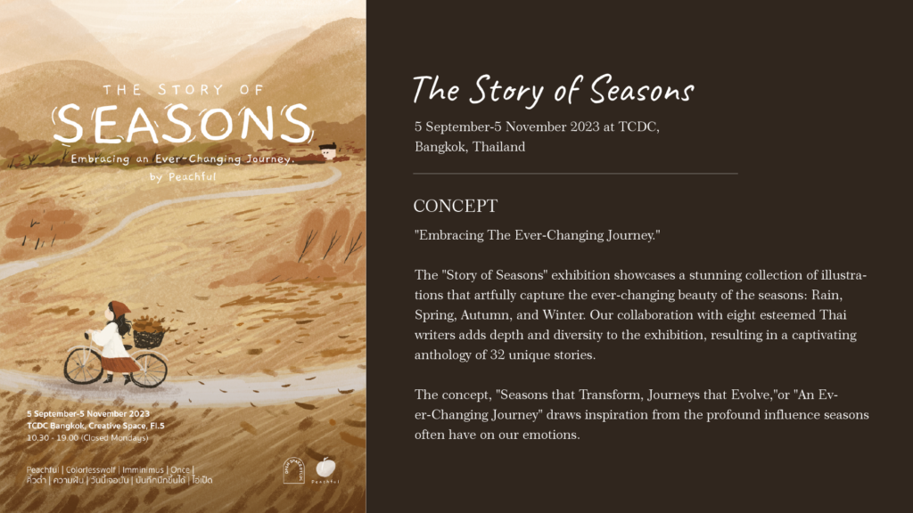 The Story of Season Exhibition is an exhibition at TCDC, Bangkok, Thailand.